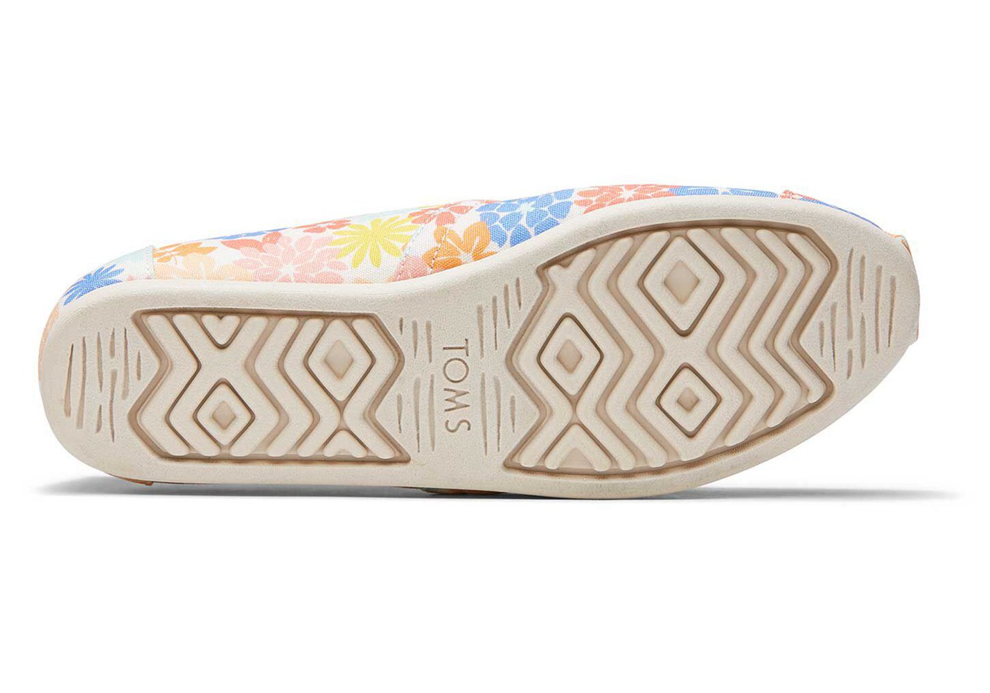 Toms Espadryle Damskie Beżowe - Alpargata Wildflowers - 79VOMRLKT